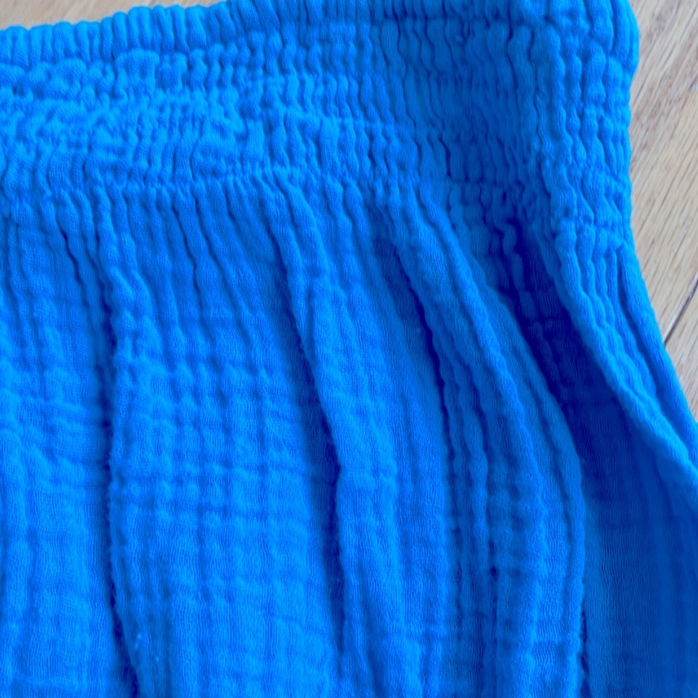 Blue life good karma smocked mini dress. NWOT. XS color is that on model. - Picture 5 of 5